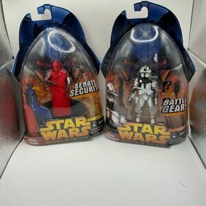 VINTAGE Star Wars Revenge Of The Sith (Royal Guard) and (Clone Commander) ￼